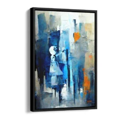 Orange Heart 16 Orange Heart -Artmind wandbild orange heart kunst kaufen bei artmind schattenfugenrahmen
