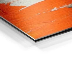 Melting Orange 21 Melting Orange -Artmind wandbild orange portrait artwork leinwand artmind detail brushed