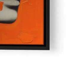 Melting Orange 22 Melting Orange -Artmind wandbild orange portrait artwork leinwand artmind lwrs