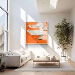 Melting Orange 18 Melting Orange -Artmind wandbild orange portrait artwork leinwand artmind 5