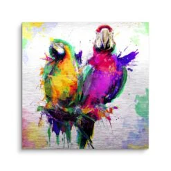 Papagei 16 Papagei -Artmind wandbild papagei colorful von artmind brushed