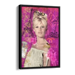 Brigitte Pink 16 Brigitte Pink -Artmind wandbild pink kunst kaufen bei artmind schattenfugenrahmen