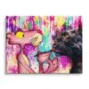 Paint Panther 1 Paint Panther -Artmind wandbild pink panther malt leopard leinwand