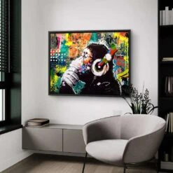 Keep Cool - Music 20 Keep Cool - Music -Artmind wandbild pop art affe artmind kunstwerk 6