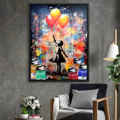 Flying Color 21 Flying Color -Artmind wandbild pop art banksy luftballon graffiti artmind 14