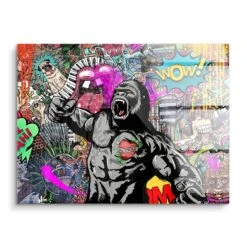Gorilla 17 Gorilla -Artmind wandbild pop art gorilla acryl