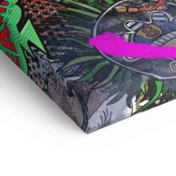 Gorilla 23 Gorilla -Artmind wandbild pop art gorilla detail leinwand