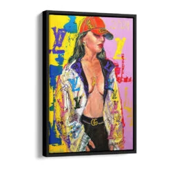 Colores 16 Colores -Artmind wandbild pop art luxury portrait artmind schattenfugenrahmen