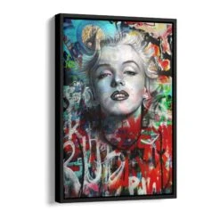 Marilyn Monroe - Graffiti 19 Marilyn Monroe - Graffiti -Artmind wandbild pop art marilyn monroe schattenfugenrahmen