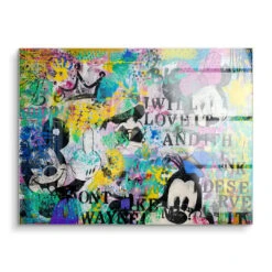 What I Want To Be 15 What I Want To Be -Artmind wandbild pop art mcikey goofy minnie maus artwork artmind acryl
