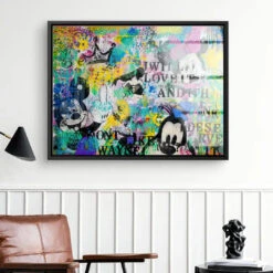 What I Want To Be 17 What I Want To Be -Artmind wandbild pop art mcikey goofy minnie maus artwork artmind 1