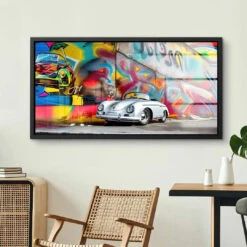 Wallis Graffiti Dreamcars Porsche 356 Cabrio 19 Wallis Graffiti Dreamcars Porsche 356 Cabrio -Artmind wandbild porsche cabrio kunst kaufen bei artmind 17