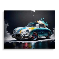 Wallis Porsche 356 16 Wallis Porsche 356 -Artmind wandbild porsche qa 356 kunst kaufen bei artmind brushed