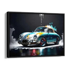 Wallis Porsche 356 17 Wallis Porsche 356 -Artmind wandbild porsche qa 356 kunst kaufen bei artmind schattenfugenrahmen