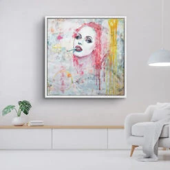 Smoking Red 17 Smoking Red -Artmind wandbild portait woman kunst kaufen bei artmind 5
