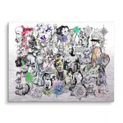 Mixary 14 Mixary -Artmind wandbild portrait stars black white art work brushed