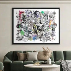 Mixary 17 Mixary -Artmind wandbild portrait stars black white art work 17