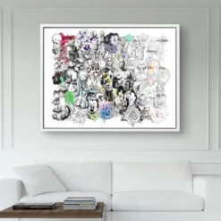 Mixary 18 Mixary -Artmind wandbild portrait stars black white art work 18