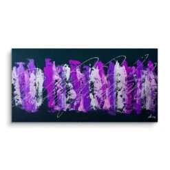 Purple Flow 5.0 15 Purple Flow 5.0 -Artmind wandbild purple flowers kunst kaufen bei artmind brushed
