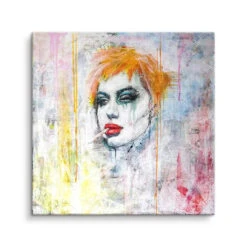 Orange Groupie 15 Orange Groupie -Artmind wandbild red hair kunst kaufen bei artmind leinwand