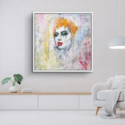 Orange Groupie 18 Orange Groupie -Artmind wandbild red hair kunst kaufen bei artmind 5