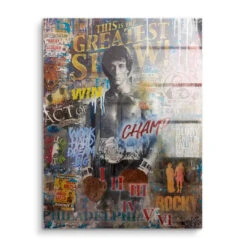 Rocky Champ -Artmind wandbild rocky artwork portrait acryl