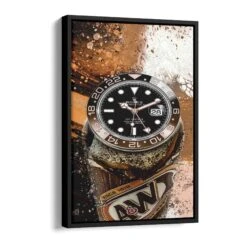 Root Beer 17 Root Beer -Artmind wandbild rolex uhr root beer schattenfugenrahmen