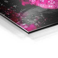 Schmetterling - Rosa Edition 20 Schmetterling - Rosa Edition -Artmind wandbild rosa schmetterling louis vuitton muster detail brushed