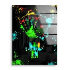 All In 16 All In -Artmind wandbild royal flush acryl