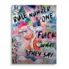 Rule One 1 Rule One -Artmind wandbild rule one kunst kaufen bei artmind brushed