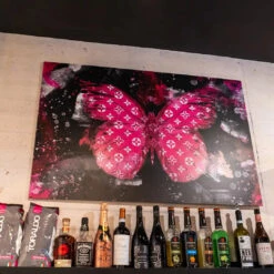 Schmetterling - Rosa Edition 17 Schmetterling - Rosa Edition -Artmind wandbild schmetterling rosa kunstwerk artmind 1