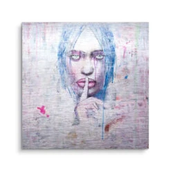 Silent Feelings 15 Silent Feelings -Artmind wandbild shhh kunst kaufen bei artmind brushed