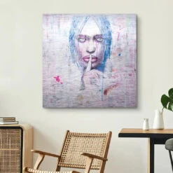 Silent Feelings 18 Silent Feelings -Artmind wandbild shhh kunst kaufen bei artmind 3