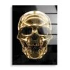 Heagol -Artmind wandbild skull gold artmind wall art bild acryl