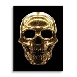 Heagol 15 Heagol -Artmind wandbild skull gold artmind wall art bild brushed