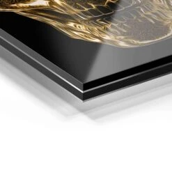 Heagol 21 Heagol -Artmind wandbild skull gold artmind wall art bild detail acryl