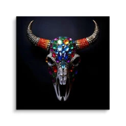 Diamond Skull II 15 Diamond Skull II -Artmind wandbild skull ll kunst kaufen bei artmind brushed