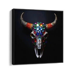 Diamond Skull II 16 Diamond Skull II -Artmind wandbild skull ll kunst kaufen bei artmind schattenfugenrahmen