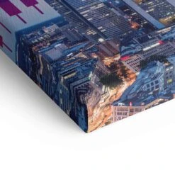 Trade It Up 21 Trade It Up -Artmind wandbild skyline frankfurt trading detail leinwand