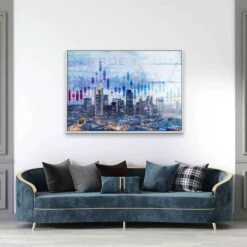 Trade It Up 20 Trade It Up -Artmind wandbild skyline frankfurt trading 20