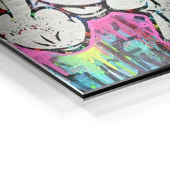 Smile Happy -Artmind wandbild smile happy kunst kaufen bei artmind detail brushed