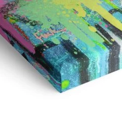 Smile Happy -Artmind wandbild smile happy kunst kaufen bei artmind detail leinwand