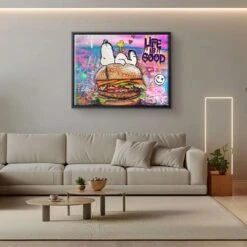 Best Burger 18 Best Burger -Artmind wandbild snoopy burger kunstwerk artmind 2