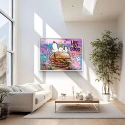 Best Burger 17 Best Burger -Artmind wandbild snoopy burger kunstwerk artmind 3
