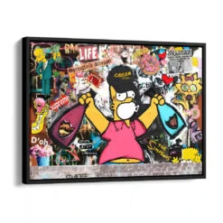 Springfield Homie 16 Springfield Homie -Artmind wandbild springfield kunst kaufen bei artmind schattenfugenrahmen