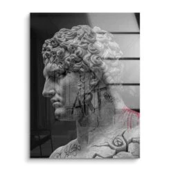 Art 16 Art -Artmind wandbild statue kopf art acryl