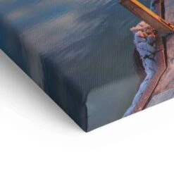 Gib Dem Tag Mehr Leben 21 Gib Dem Tag Mehr Leben -Artmind wandbild steg sonnenuntergang detail leinwand