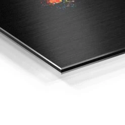 Stier - Clear Edition 25 Stier - Clear Edition -Artmind wandbild stier splash detail brushed