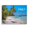 Only Good Vibes -Artmind wandbild strand artmind artwork palmen brushed