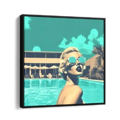 Swimming Pool 16 Swimming Pool -Artmind wandbild swimming kunst kaufen bei artmind schattenfugenrahmen